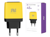 Ładowarka sieciowa Encore Energy GaN QC PD USB-A 18W USB-C 45W MD-4583RD + kabel USB-A USB-C 2m
