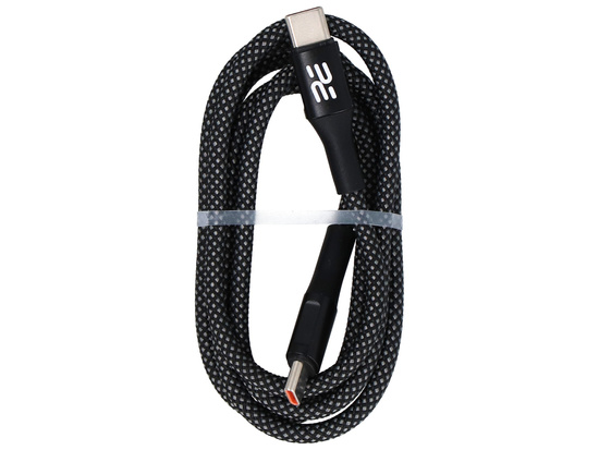 Kabel Encore Energy USB-C x2 5A przewód QC PD 240W do ładowania i transferu danych 100 cm braided szary EE160-CC