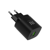 Ładowarka sieciowa Encore Energy PD 3.0 Quick Charge 4.0 USB-A USB-C 30W MD-3083R + Kabel Encore Energy USB-C 2m