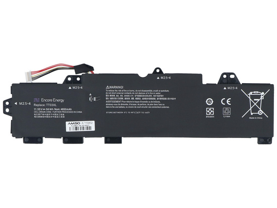 Bateria Encore Energy do HP EliteBook 755 850 G5 ZBook 15u G5 56Wh 11.55V 4850mAh TT03XL 