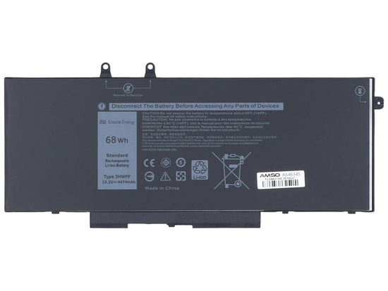 Bateria Encore Energy do Dell Latitude 5501 5401 Precision 3541 68Wh 15.2V 4474mAh 3HWPP
