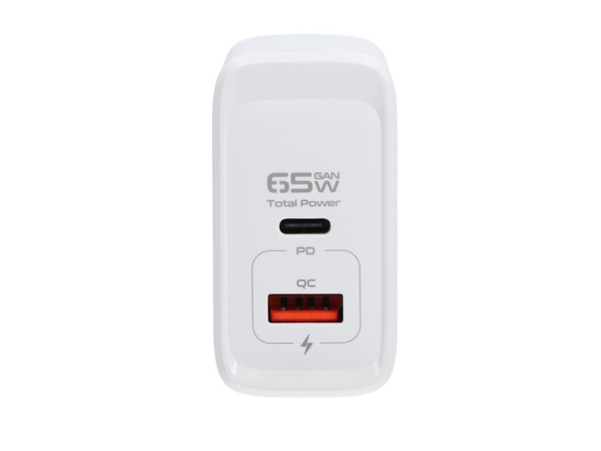 Ładowarka sieciowa GaN 65W USB-A + USB-C QC PD Encore Energy MD-6583TR
