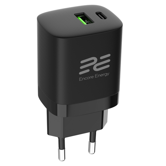 Ładowarka sieciowa Encore Energy PD 3.0 Quick Charge 4.0 USB-A USB-C 30W adapter MD-3083R