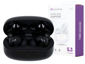 Słuchawki bezprzewodowe Encore Energy TWS BT 5.3 EET100 Czarne